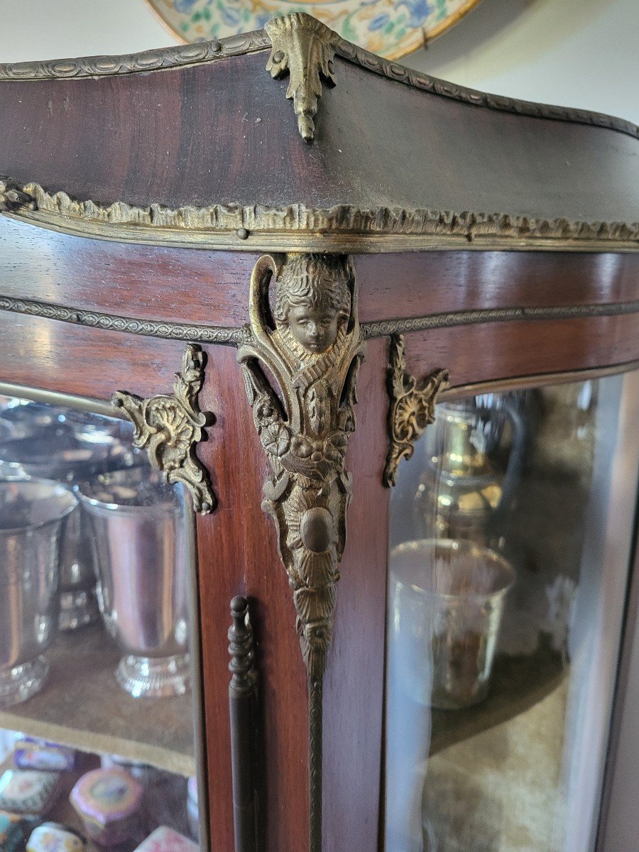 Martin Vernis Living Room Display Cabinet, Napoleon III Period, 19th Century -photo-1