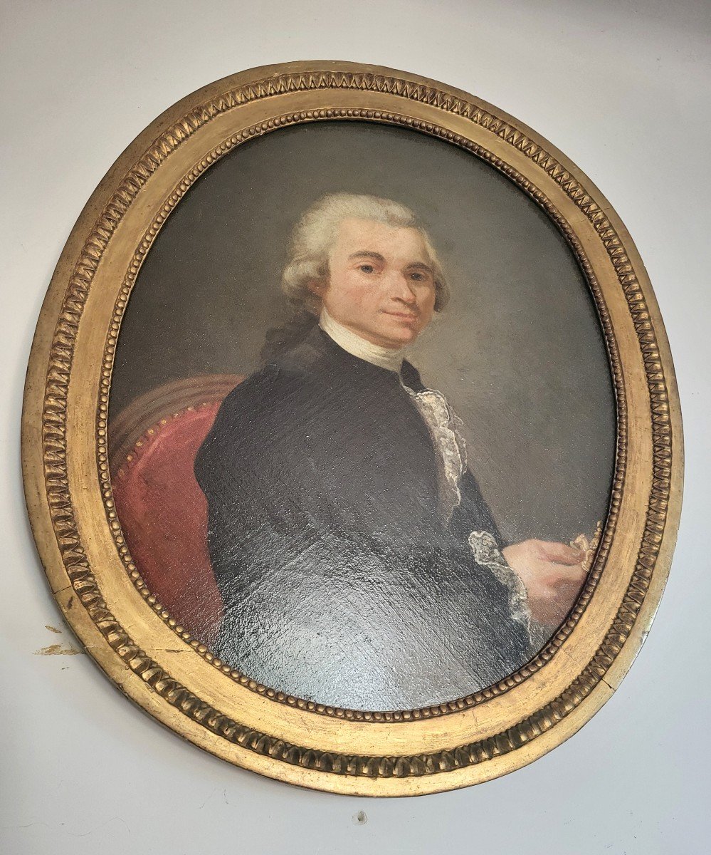 French School Of The 18th Century Portrait Of A Gentleman Collector  -photo-5