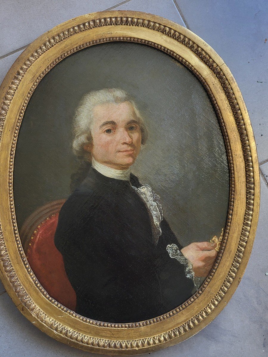 French School Of The 18th Century Portrait Of A Gentleman Collector  -photo-8