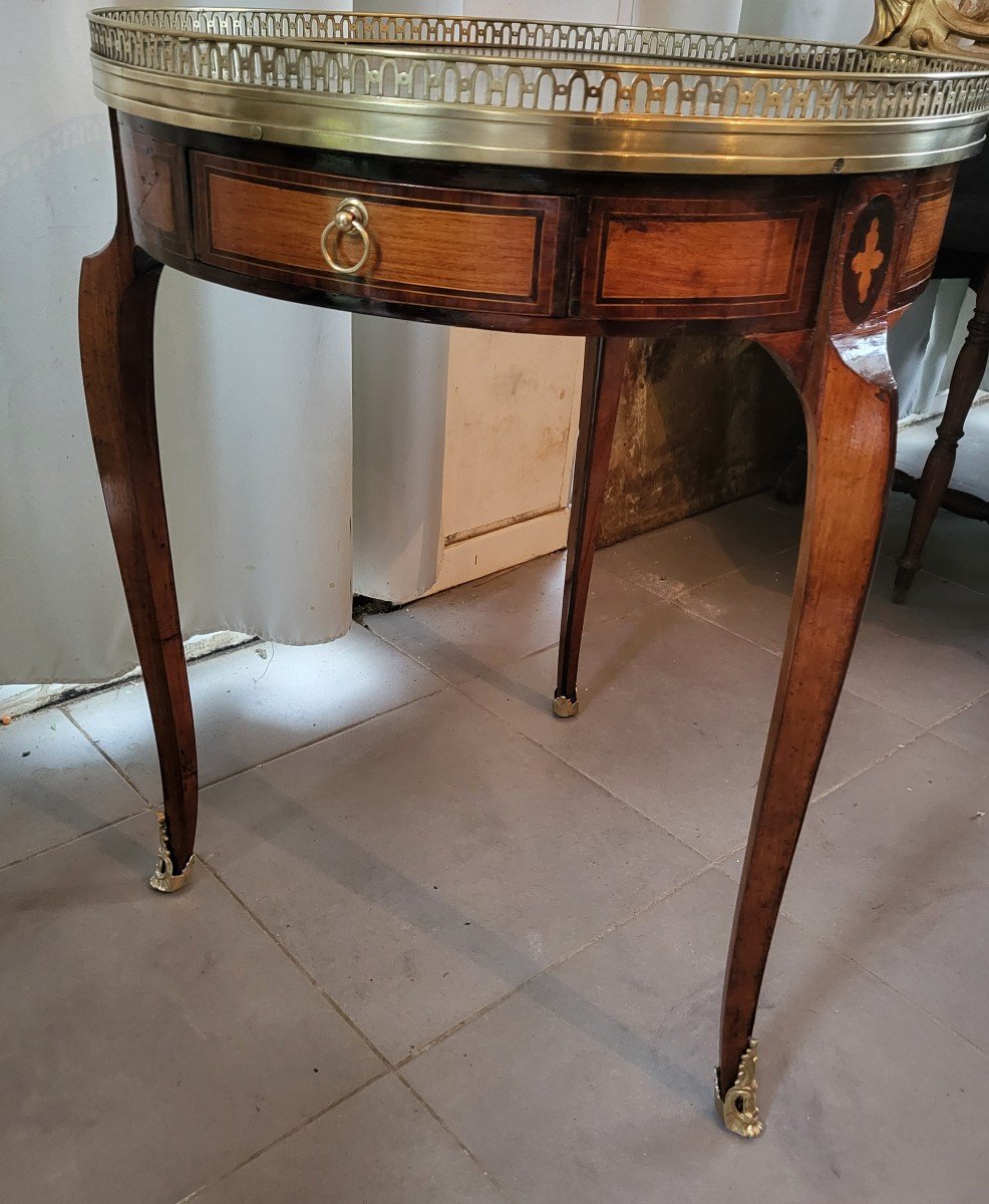 Louis XV Period Marquetry Coffee Table, 18th Century-photo-3