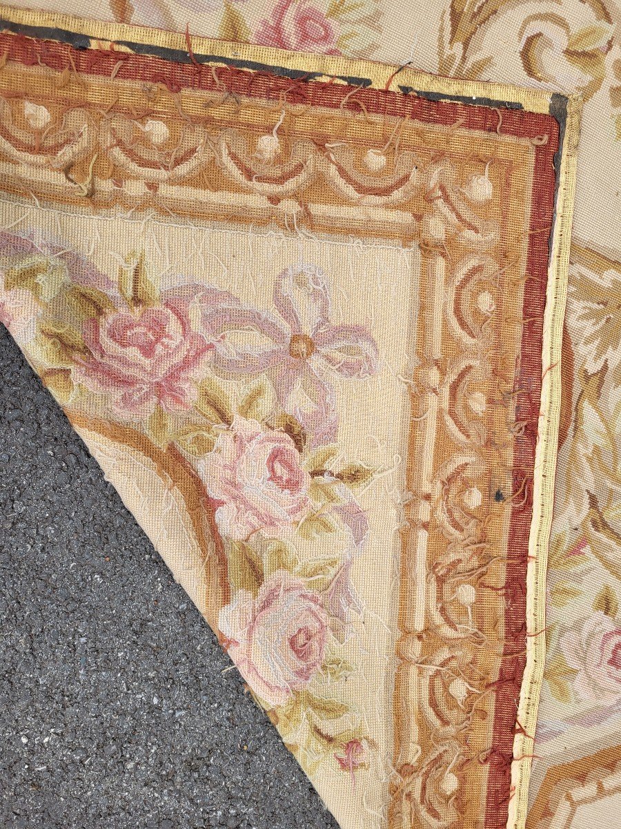 Grand Tapis Savonnerie  Ct Aubusson  425x 310 époque  Fin XIXe -photo-1