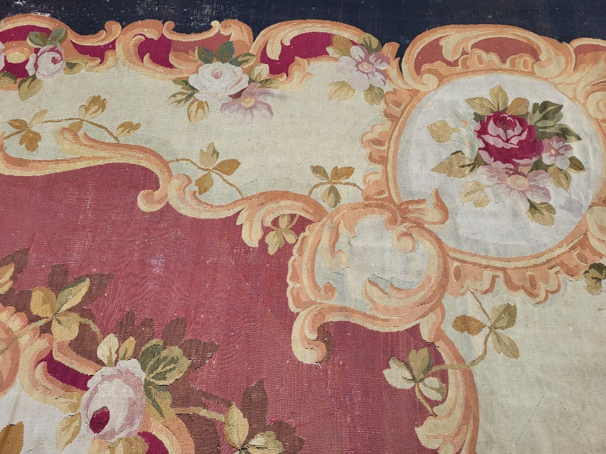 Grand Tapis Aubusson  époque Napoléon III XIXe  Siècle  430 X325cm-photo-8