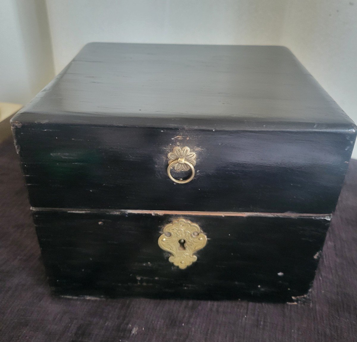  Necessary Scent Box, Regency Period, Early Louis XV, 19th Century-photo-2