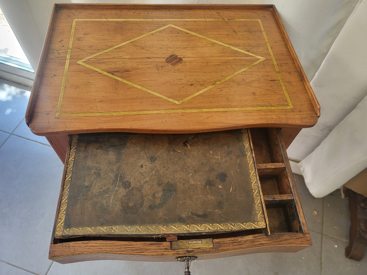 Louis XV Period 18th Century Fruitwood Writing Desk Table -photo-4