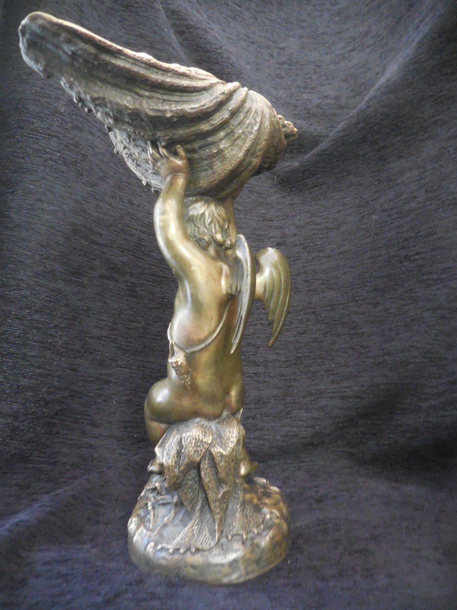 Paire De Sculptures De Surtout En Bronze-photo-3