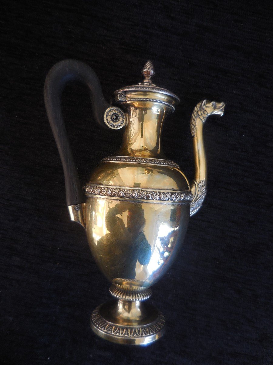 Silver Vermeil Service Early Nineteenth Time Au Vieillard Paris Tbe-photo-4