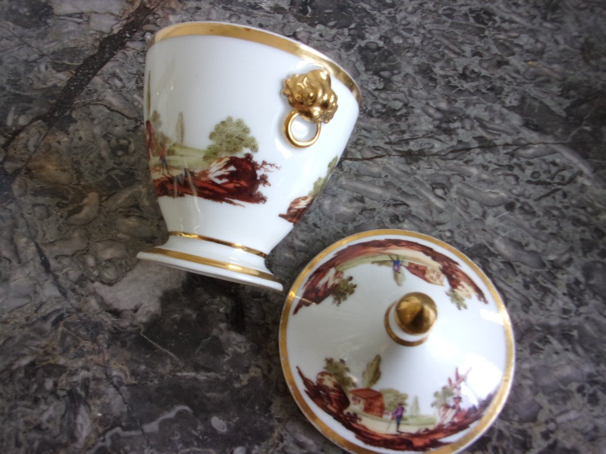 Paris Porcelain Coffee Service (locré) Empire Period Early Nineteenth-photo-2