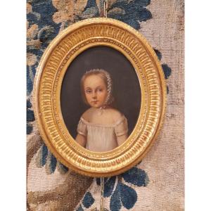 Portrait Of A Child Empire Period H/t Frame