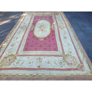 Large Aubusson Carpet Napoleon III Period 490x270