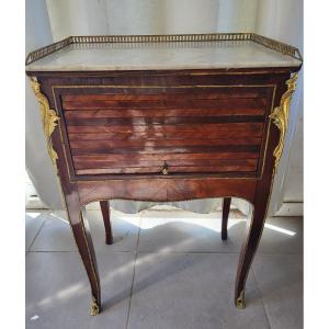 Marquetry Table Stamped Jgraisin Transition Period L XV /lxvi