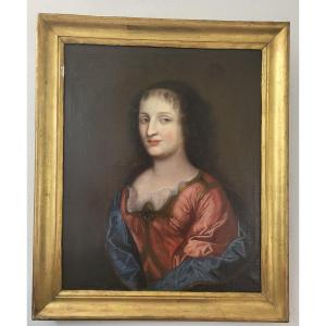 école Française Du XVII e portrait  d une Dame De Qualité  daté 1642