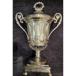 Important  Drageoir  Et Sa Doublure Argent Vieillard 1819 ,720g 