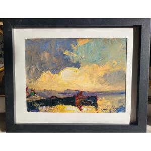 Louis Pastour Oil S/c Marine Cannes J 45