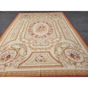 Grand Tapis Savonnerie  Ct Aubusson  425x 310 époque  Fin XIXe 