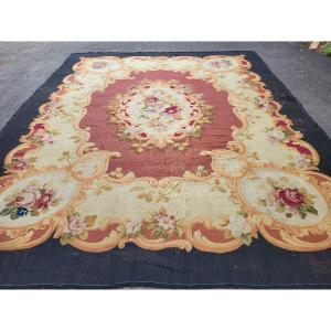 Grand Tapis Aubusson  époque Napoléon III XIXe  Siècle  430 X325cm