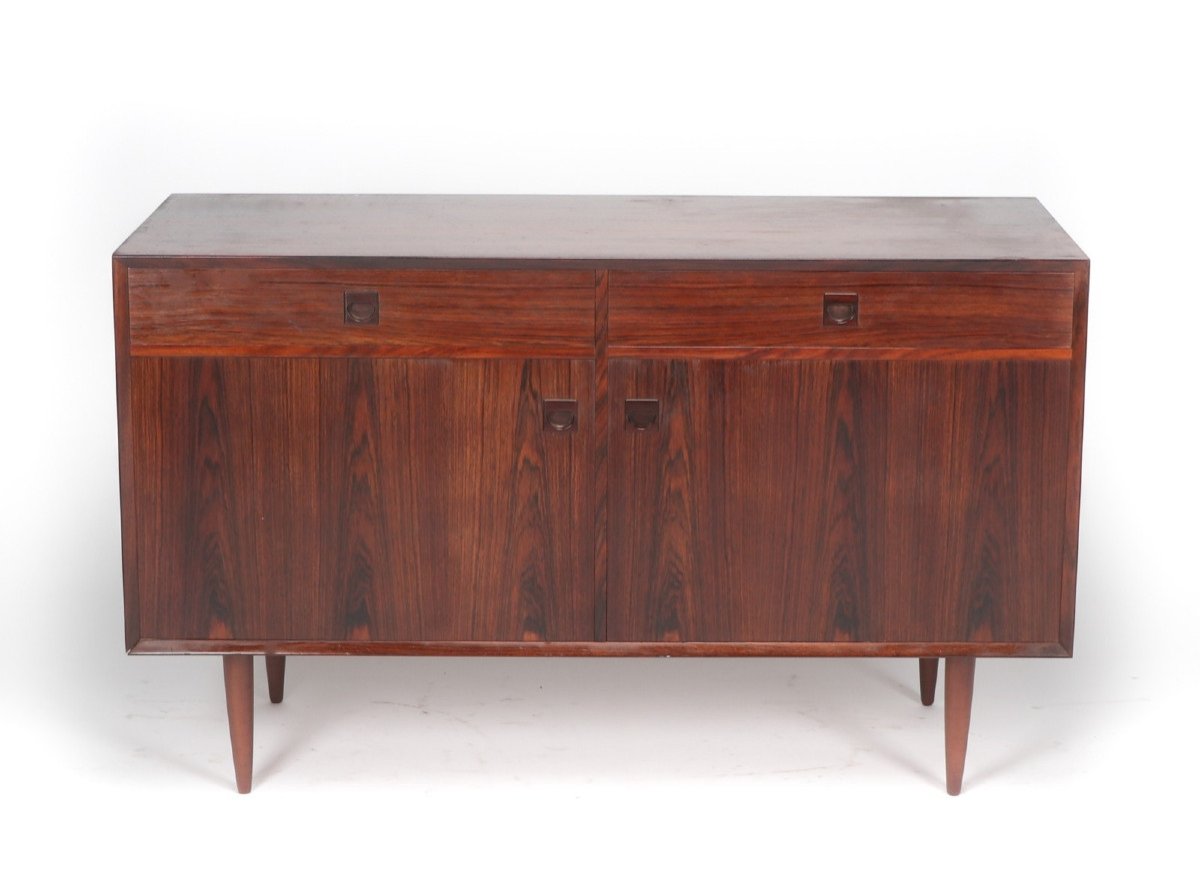 Scandinavian Low Buffet In Rosewood, Brouer Circa 1960