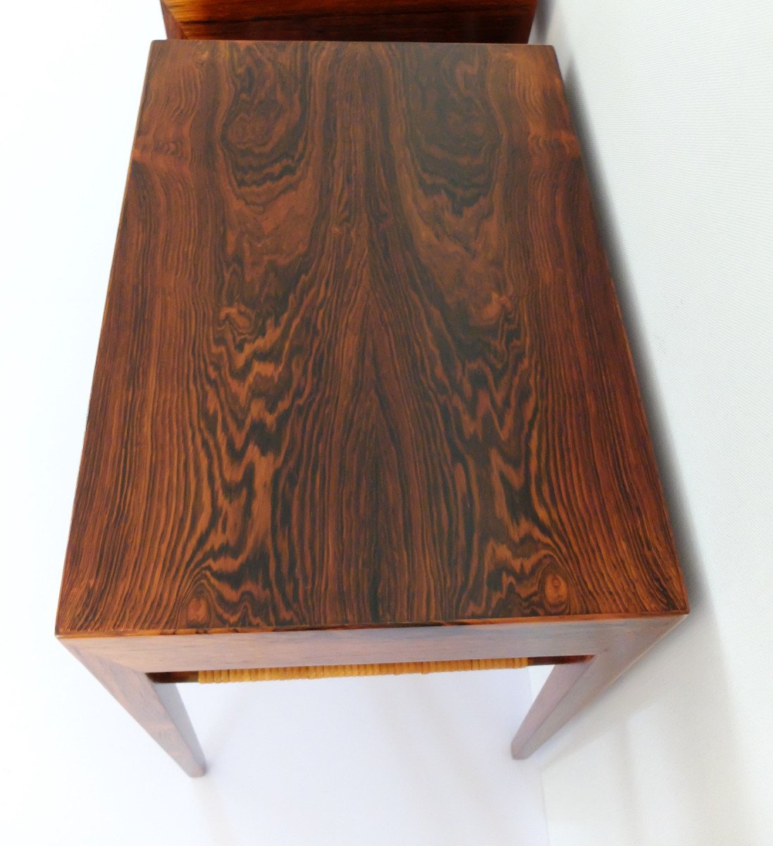 Severin Hansen, Pair Of Rosewood Bedside Tables Circa 1955-photo-2