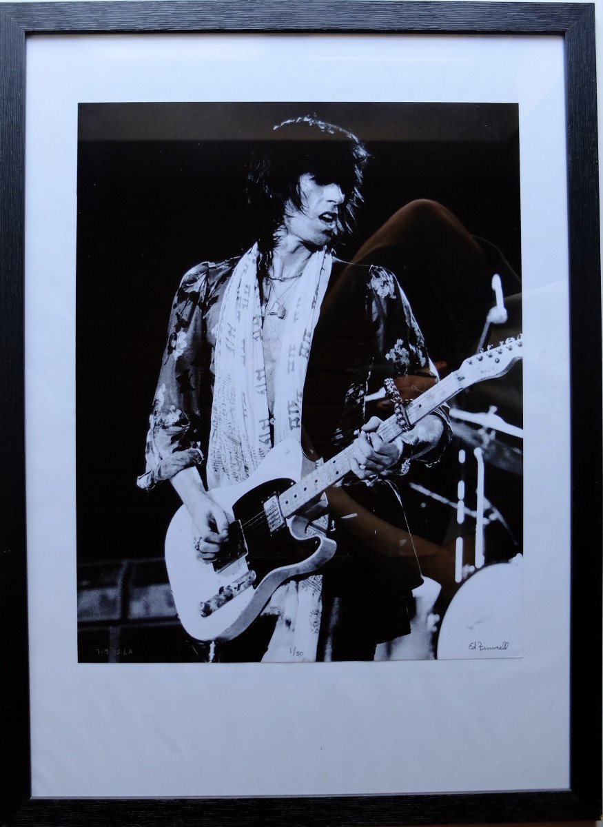 Rolling Stones, Keith Richards Photo Du Concert à L.a. En 1975-photo-1