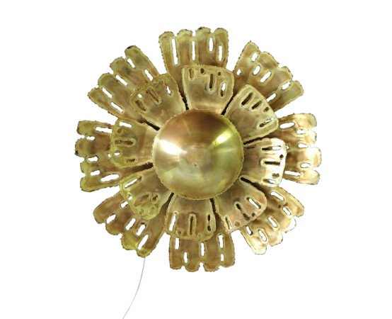 Svend Aage Holm Sorensen, Large Flower Model Wall Lamp, 1960