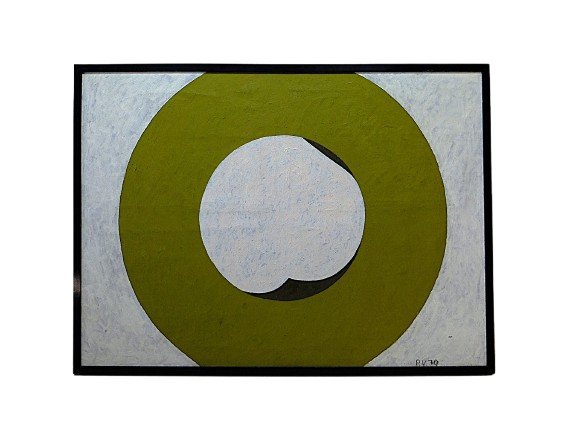 Pauli Vuorisalo (1944-2017) , Technique Mixte Sur Toile De 1970-photo-4