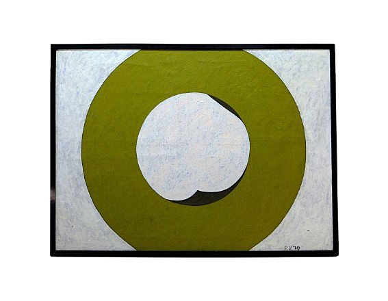 Pauli Vuorisalo (1944-2017) , Technique Mixte Sur Toile De 1970