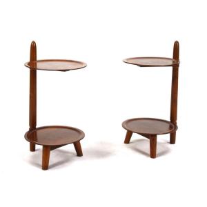 Paire De Tables d'Appoint Danoise d'Edmund Jörgensen, 1950