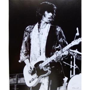 Rolling Stones, Keith Richards Photo From Concert In La In 1975