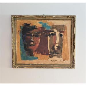 Painting Signed Raymond Dauphin And Dated 1962