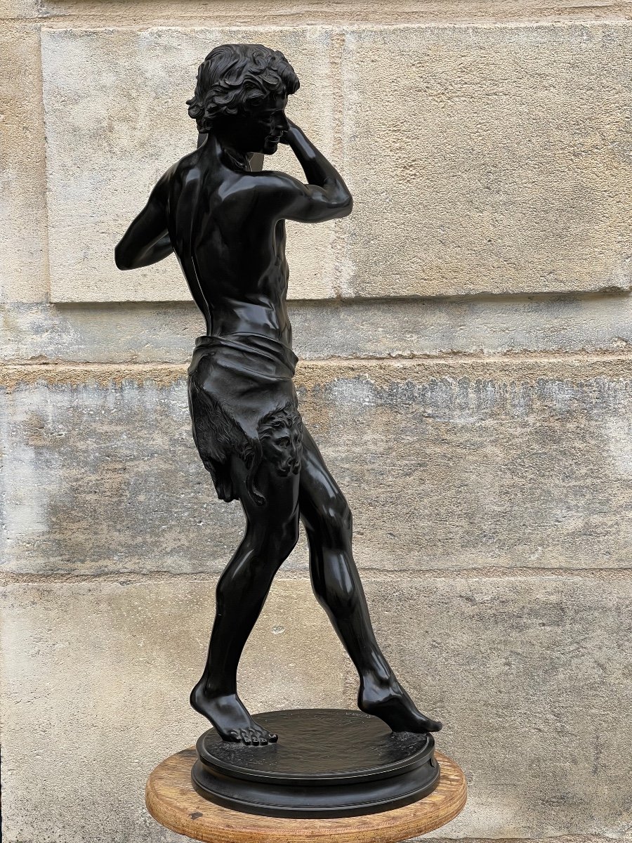 Sculpture En Bronze  " Le danseur de Saltarelle " de Sanson-photo-1