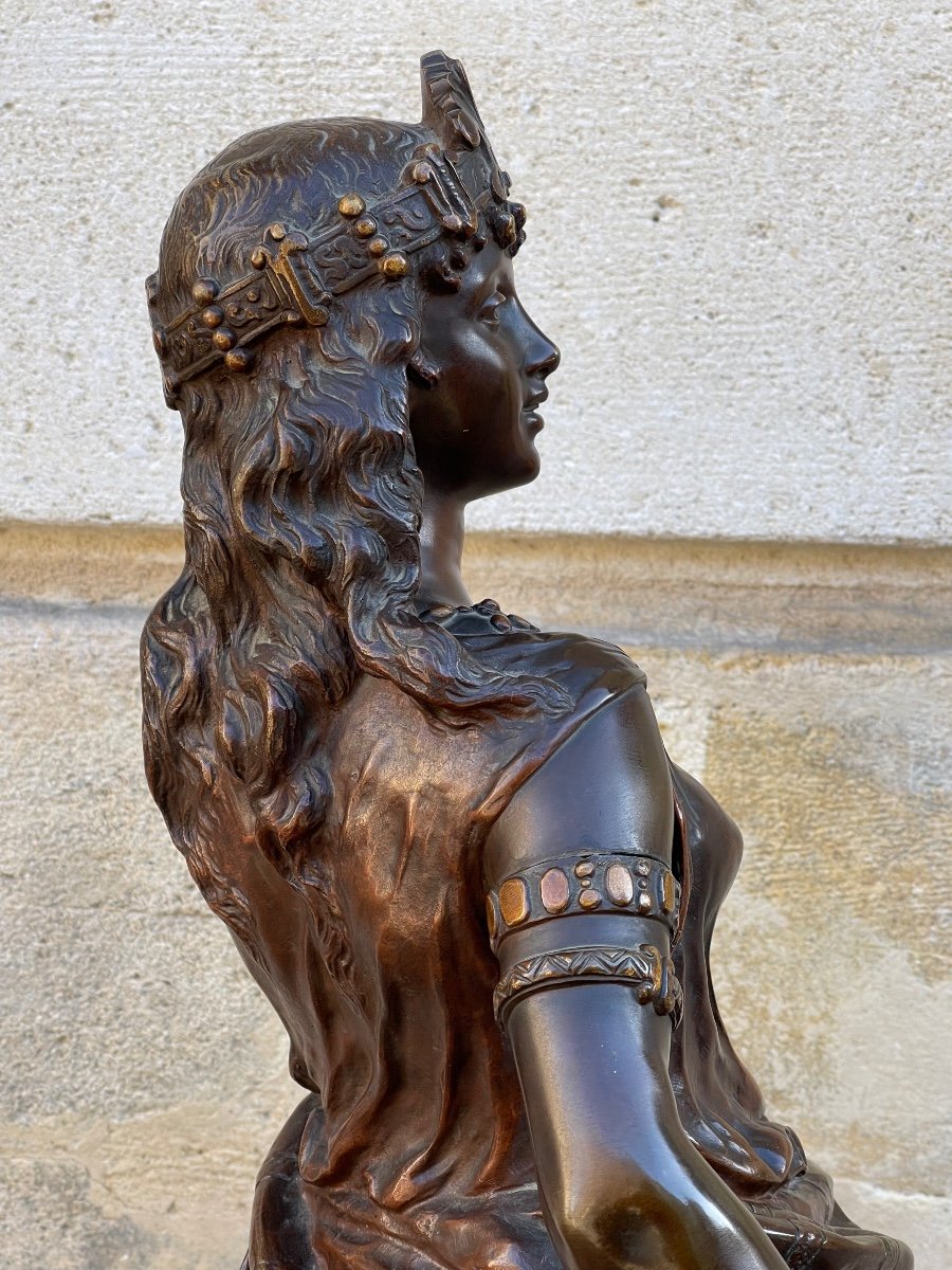 Sculpture En Bronze "Salomé" De Lévy