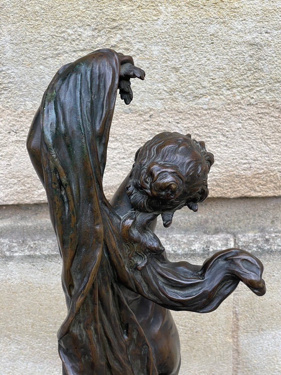 Sculpture En Bronze "Eglantine" De Moreau-photo-1