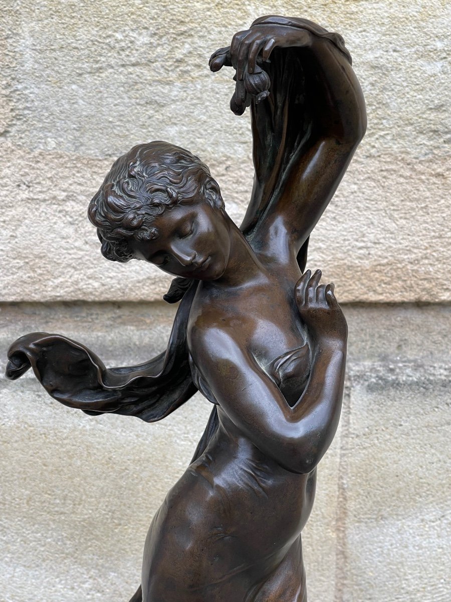 Sculpture En Bronze "Eglantine" De Moreau-photo-3
