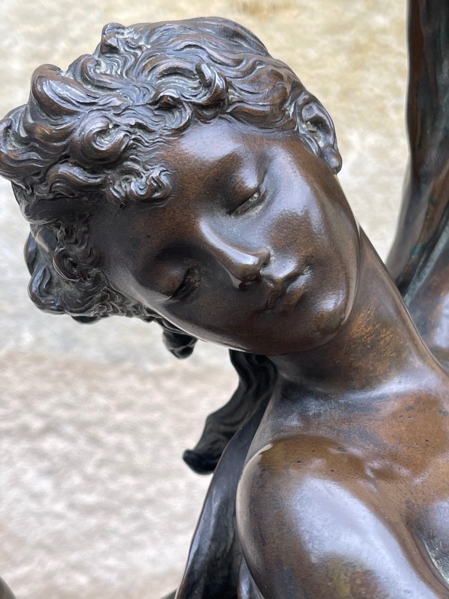 Sculpture En Bronze "Eglantine" De Moreau-photo-7