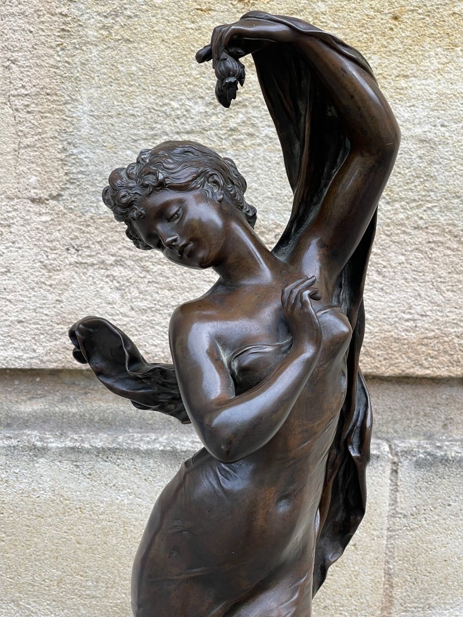 Sculpture En Bronze "Eglantine" De Moreau