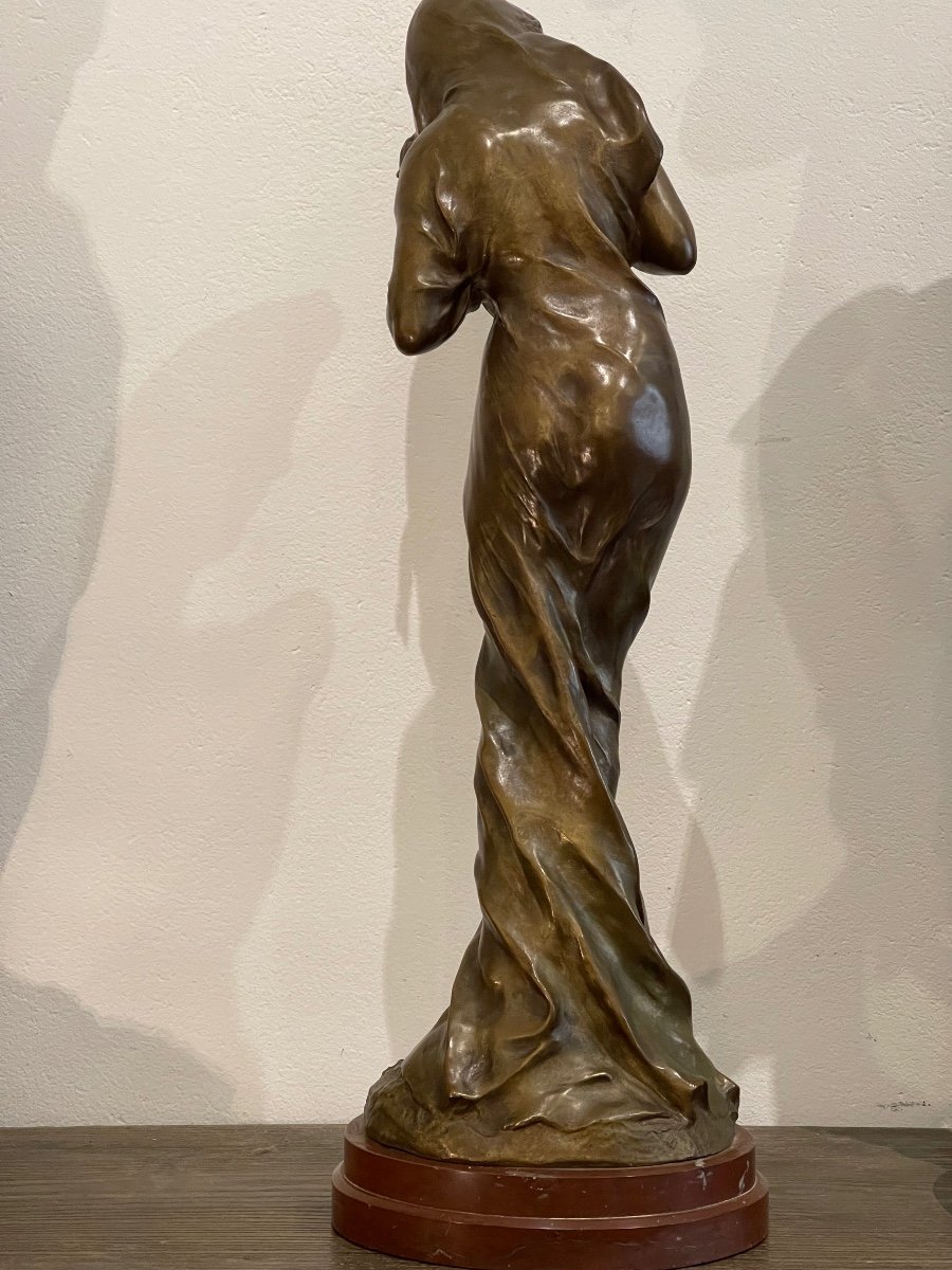 Sculpture En Bronze "Frileuse"de Kinsburger-photo-4