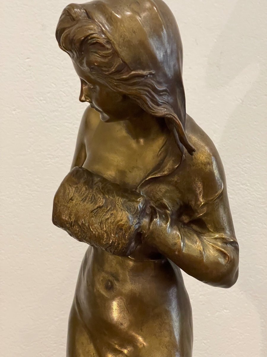 Sculpture En Bronze "Frileuse"de Kinsburger-photo-1