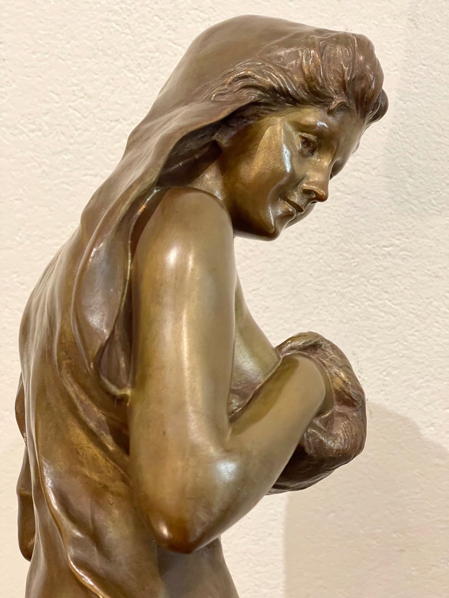 Sculpture En Bronze "Frileuse"de Kinsburger-photo-2