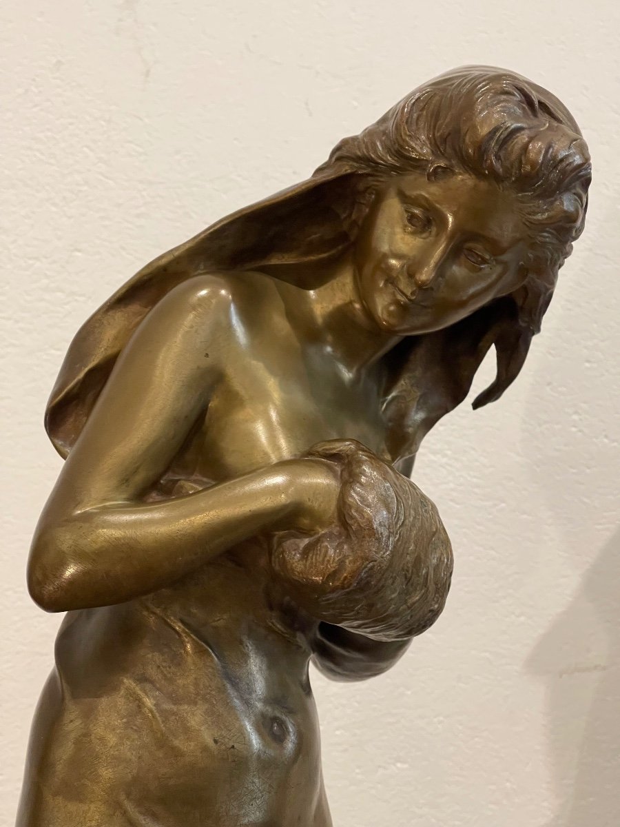 Sculpture En Bronze "Frileuse"de Kinsburger-photo-3