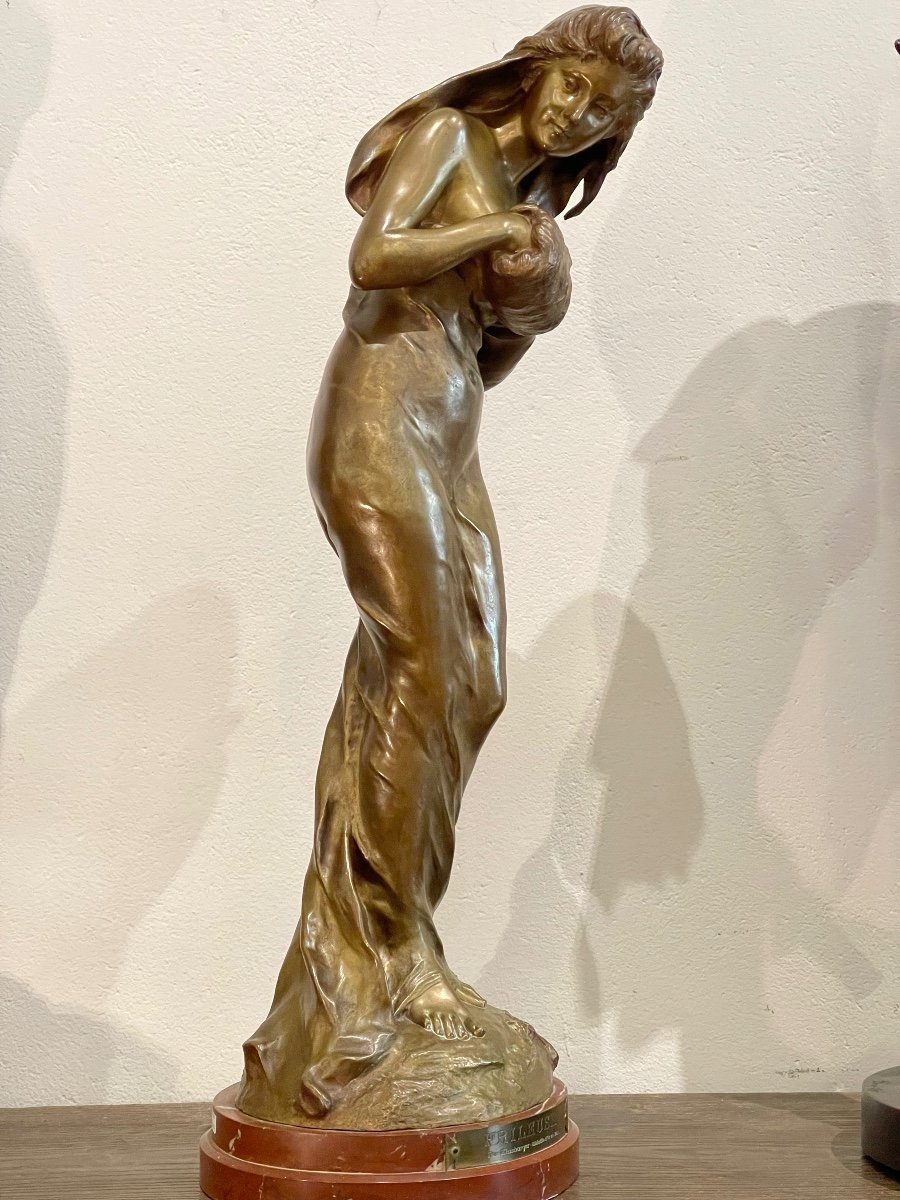 Sculpture En Bronze "Frileuse"de Kinsburger