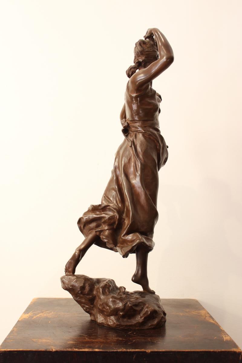 Sculpture En Bronze " Eglantine" De Steiner-photo-4