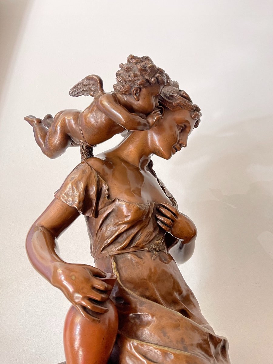 Grande Sculpture En Bronze De Carlier-photo-3