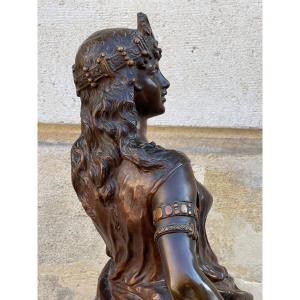 Sculpture En Bronze "Salomé" De Lévy