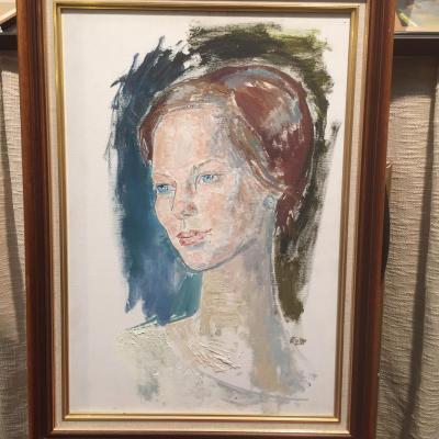 Portrait Of The Future Margrethe Ii, Queen Of Denmark By Edouard Mac Avoy