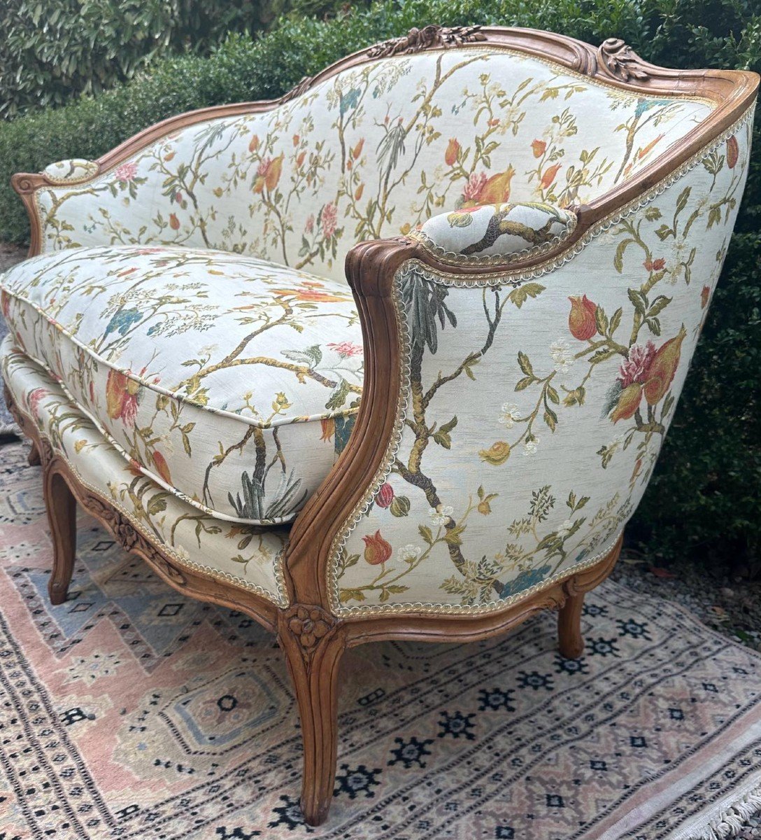 CANAPE CORBEILLE EPOQUE LOUIS XV-photo-4