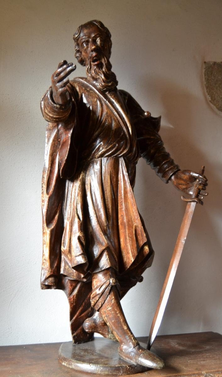 Statue Of Saint Paul XVIII Th 