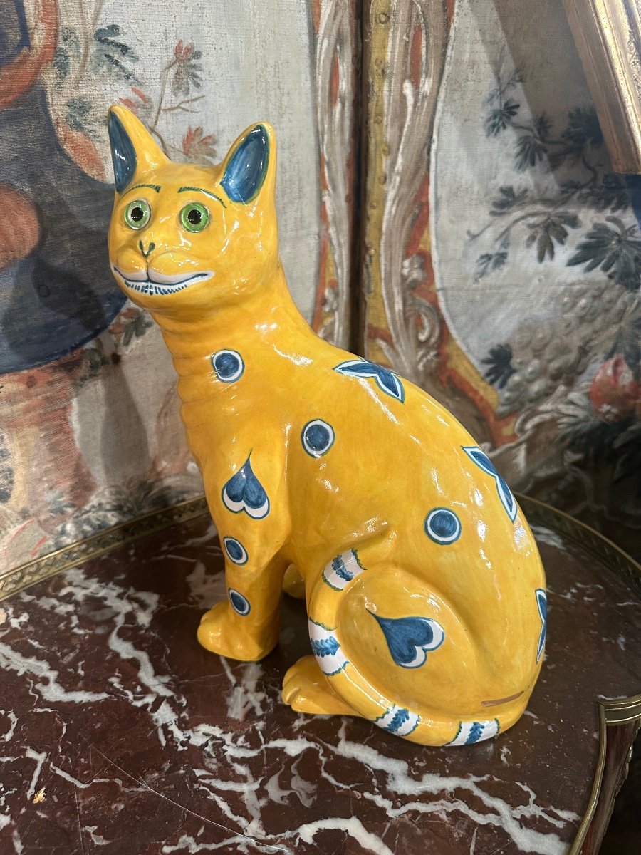 Yellow Cat Emile Galle 19th  