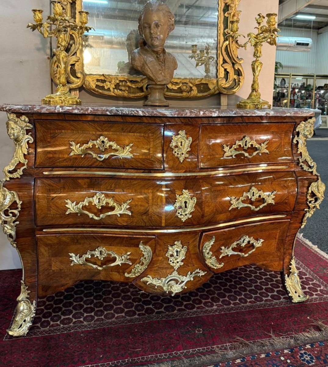 COMMODE TOMBEAU XVIII DE MICHEL MALLEROT-photo-3