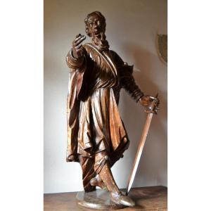 STATUE DE SAINT PAUL XVIII e 