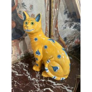 Yellow Cat Emile Galle 19th  