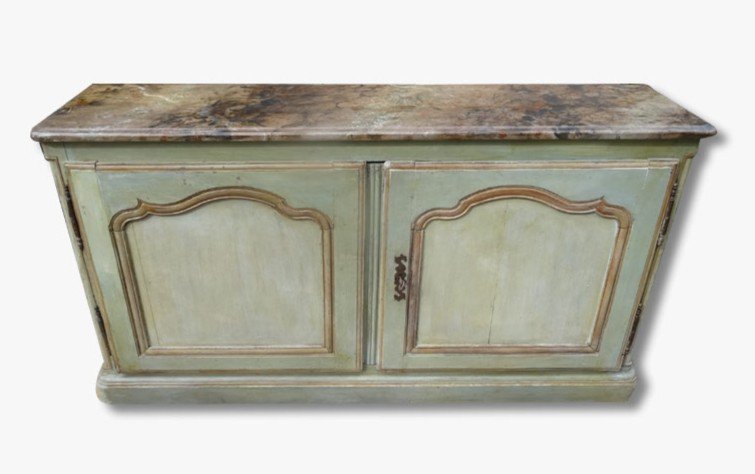 A Louis XV Style Painted Buffet, 19th Century